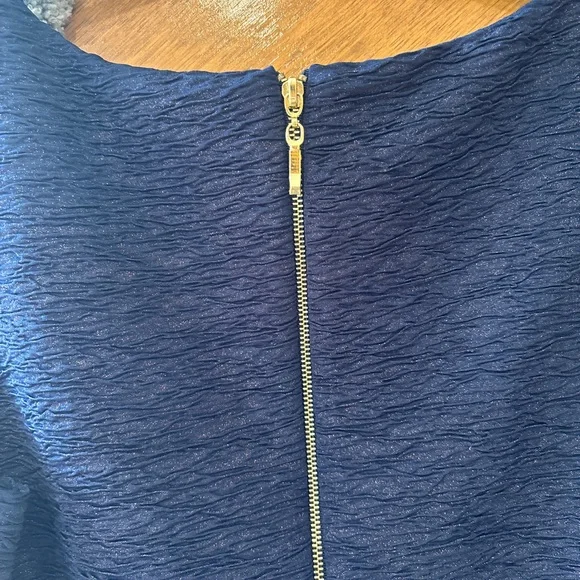 Copper Key Women’s Navy and Metallic Dress - Small - Picture 5 of 6